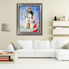 Load image into Gallery viewer, Snowman  - Full Drill Round Drill - 30x40cm
