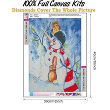 Load image into Gallery viewer, Snowman  - Full Drill Round Drill - 30x40cm