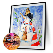 Load image into Gallery viewer, Snowman  - Full Drill Round Drill - 30x40cm