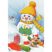 Load image into Gallery viewer, Snowman  - Full Drill Round Drill - 30x40cm