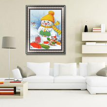 Load image into Gallery viewer, Snowman  - Full Drill Round Drill - 30x40cm