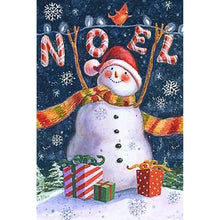 Load image into Gallery viewer, Snowman  - Full Drill Round Drill - 30x40cm