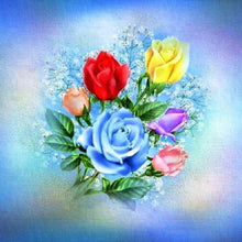 Load image into Gallery viewer, Flowers  - Full Drill Round Drill - 30x30cm