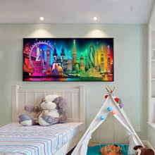 Load image into Gallery viewer, City Night View - Full Drill Round Drill - 100x50cm