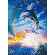 Load image into Gallery viewer, Dolphin  - Full Drill Round Drill - 30x40cm