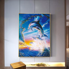Load image into Gallery viewer, Dolphin  - Full Drill Round Drill - 30x40cm