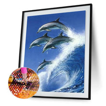 Load image into Gallery viewer, Dolphin  - Full Drill Round Drill - 30x40cm