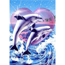 Load image into Gallery viewer, Dolphin  - Full Drill Round Drill - 30x40cm