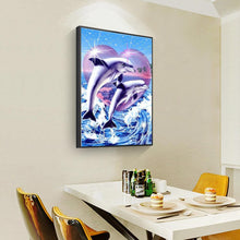 Load image into Gallery viewer, Dolphin  - Full Drill Round Drill - 30x40cm