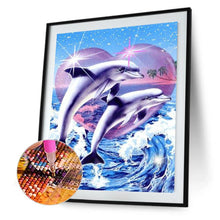 Load image into Gallery viewer, Dolphin  - Full Drill Round Drill - 30x40cm