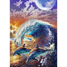 Load image into Gallery viewer, Dolphin  - Full Drill Round Drill - 30x40cm