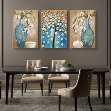 Load image into Gallery viewer, 3 Panels Vase Tree - Full Drill Round Drill - 95x45cm