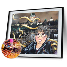 Load image into Gallery viewer, Girl  - Full Drill Round Drill - 40x30cm