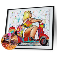 Load image into Gallery viewer, Girl  - Full Drill Round Drill - 40x30cm