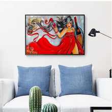 Load image into Gallery viewer, Girl  - Full Drill Round Drill - 40x30cm