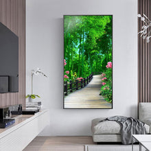 Load image into Gallery viewer, Green Forest - Full Drill Round Drill - 45x85cm