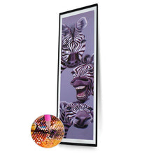 Load image into Gallery viewer, Animal Zebra - Full Drill Round Drill - 25x115cm