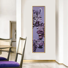 Load image into Gallery viewer, Animal Zebra - Full Drill Round Drill - 25x115cm