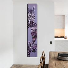 Load image into Gallery viewer, Animal Zebra - Full Drill Round Drill - 25x115cm