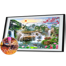 Load image into Gallery viewer, Waterfall Garden  - Full Drill Round Drill - 100x40cm