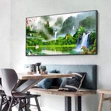 Load image into Gallery viewer, Waterfall Garden  - Full Drill Round Drill - 100x40cm