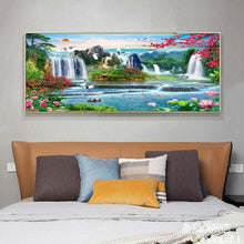 Load image into Gallery viewer, Waterfall Garden  - Full Drill Round Drill - 100x40cm