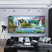 Load image into Gallery viewer, Waterfall Garden  - Full Drill Round Drill - 100x40cm