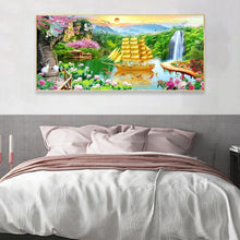 Load image into Gallery viewer, Waterfall Garden  - Full Drill Round Drill - 100x40cm