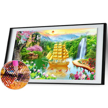 Load image into Gallery viewer, Waterfall Garden  - Full Drill Round Drill - 100x40cm