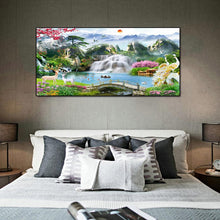 Load image into Gallery viewer, Waterfall Garden  - Full Drill Round Drill - 100x40cm