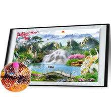 Load image into Gallery viewer, Waterfall Garden  - Full Drill Round Drill - 100x40cm