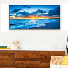 Load image into Gallery viewer, Sunrise at Sea - Full Drill Round Drill - 100x40cm