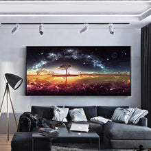 Load image into Gallery viewer, Star on the Lake - Full Drill Round Drill - 100x40cm