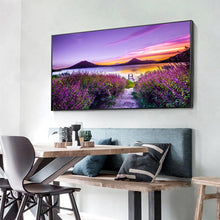 Load image into Gallery viewer, Lakeside Flower - Full Drill Round Drill - 100x40cm