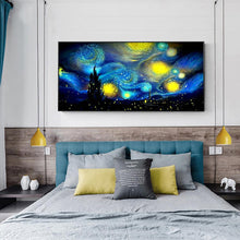Load image into Gallery viewer, 80x45cm Abstract Night Sky - Full Drill Round Drill - 80x45cm