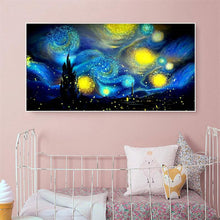 Load image into Gallery viewer, 80x45cm Abstract Night Sky - Full Drill Round Drill - 80x45cm