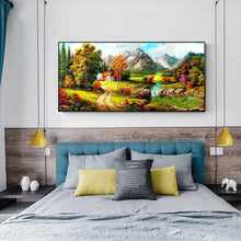 Load image into Gallery viewer, Quiet Village - Full Drill Round Drill - 100x50cm