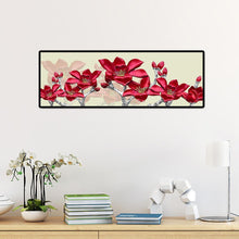 Load image into Gallery viewer, Red Flower Stitching Landscape - Full Drill Round Drill - 80x30cm