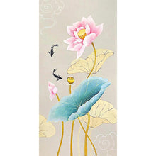 Load image into Gallery viewer, Fish Lotus - Full Drill Round Drill - 45x85cm