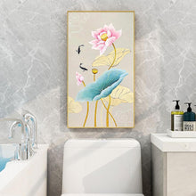 Load image into Gallery viewer, Fish Lotus - Full Drill Round Drill - 45x85cm