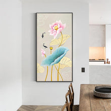 Load image into Gallery viewer, Fish Lotus - Full Drill Round Drill - 45x85cm