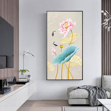 Load image into Gallery viewer, Fish Lotus - Full Drill Round Drill - 45x85cm