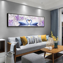 Load image into Gallery viewer, Swan Love - Full Drill Round Drill - 80x30cm