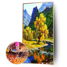 Load image into Gallery viewer, Lakeside Tree - Full Drill Round Drill - 45x85cm