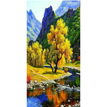 Load image into Gallery viewer, Lakeside Tree - Full Drill Round Drill - 45x85cm