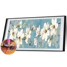 Load image into Gallery viewer, 80x30cm White Plum Blossom - Full Drill Round Drill - 80x30cm