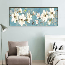 Load image into Gallery viewer, 80x30cm White Plum Blossom - Full Drill Round Drill - 80x30cm