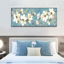 Load image into Gallery viewer, 80x30cm White Plum Blossom - Full Drill Round Drill - 80x30cm