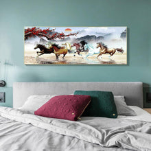 Load image into Gallery viewer, 100x50cm Nine Running Horses - Full Drill Round Drill - 100x50cm