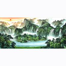 Load image into Gallery viewer, Mountains and Rivers - Full Drill Round Drill - 100x50cm